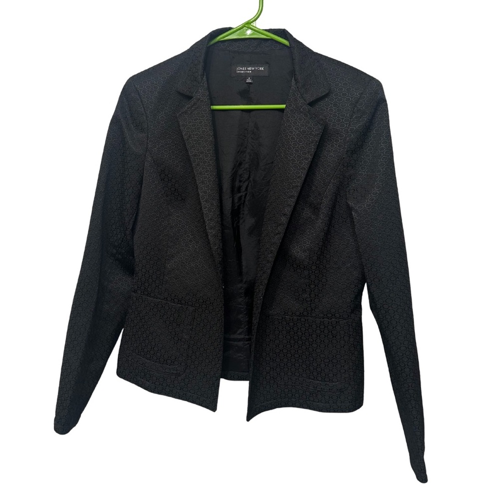 Jones New York Textured Black Blazer